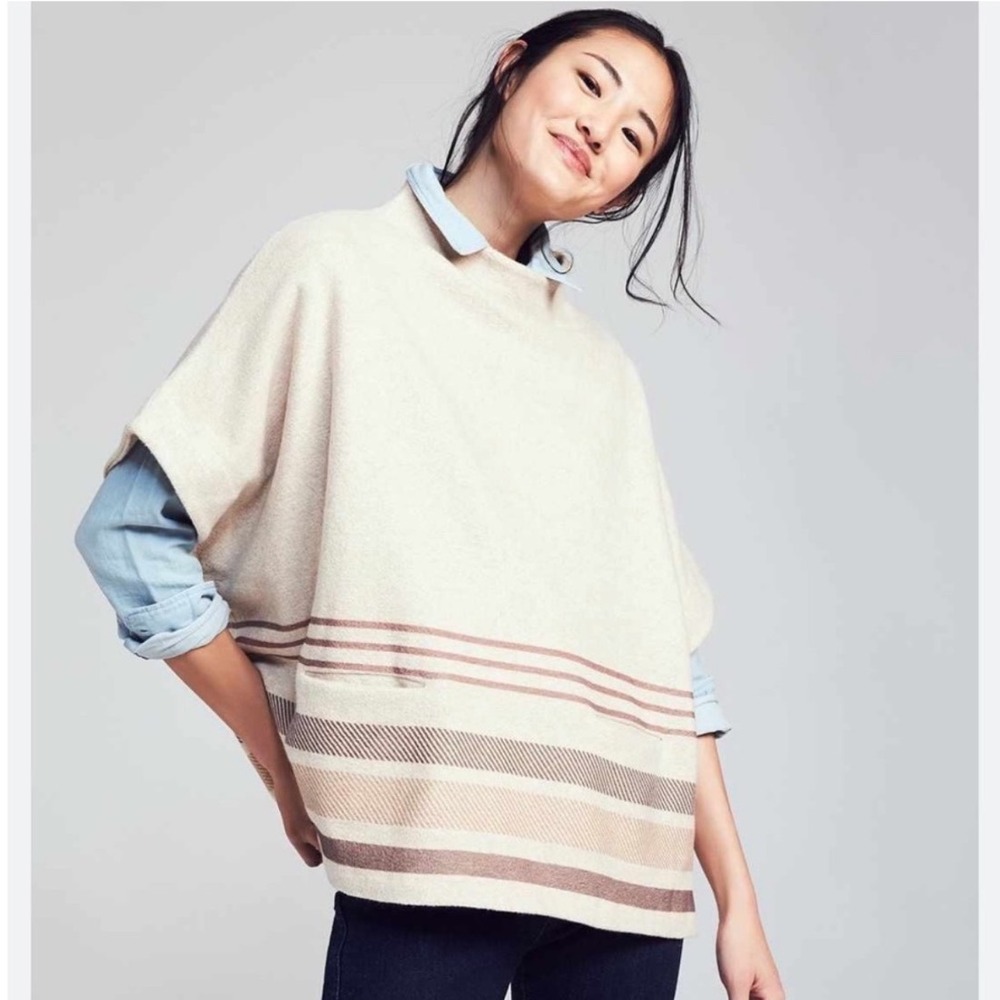 FAHERTY Park City Poncho Tan Size XS/S